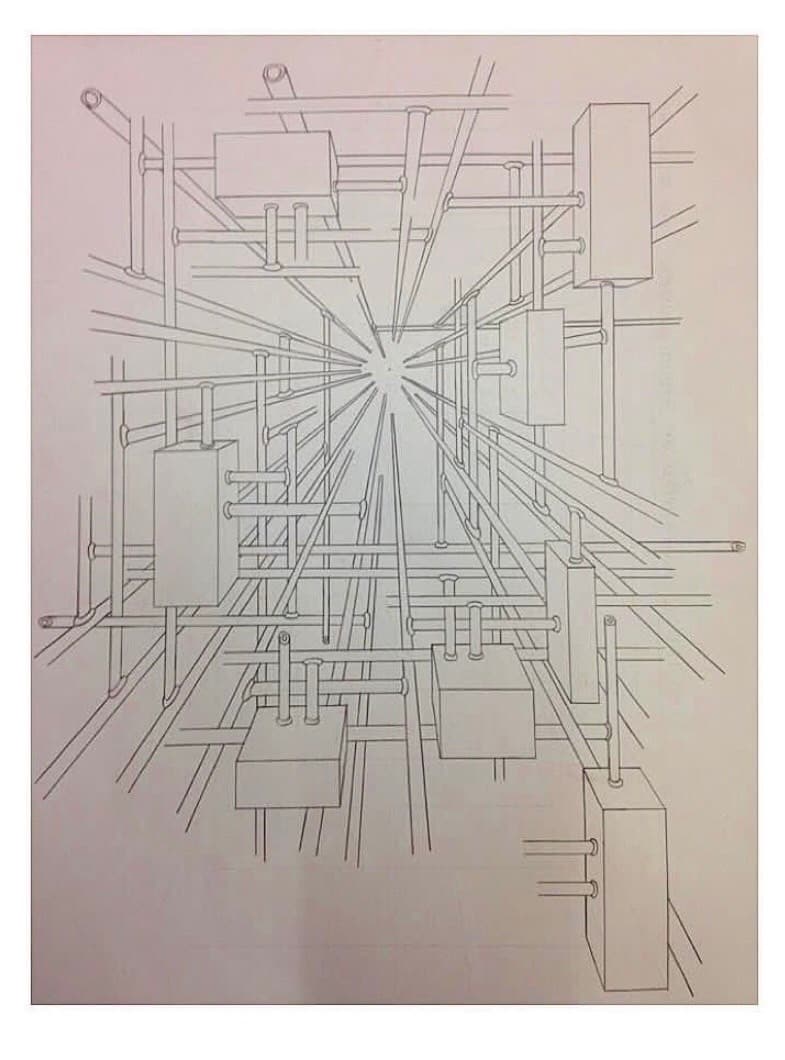 Hand-drawn Maze Art